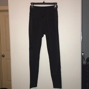 Yoga/barre nylon/spandex high-waisted tights